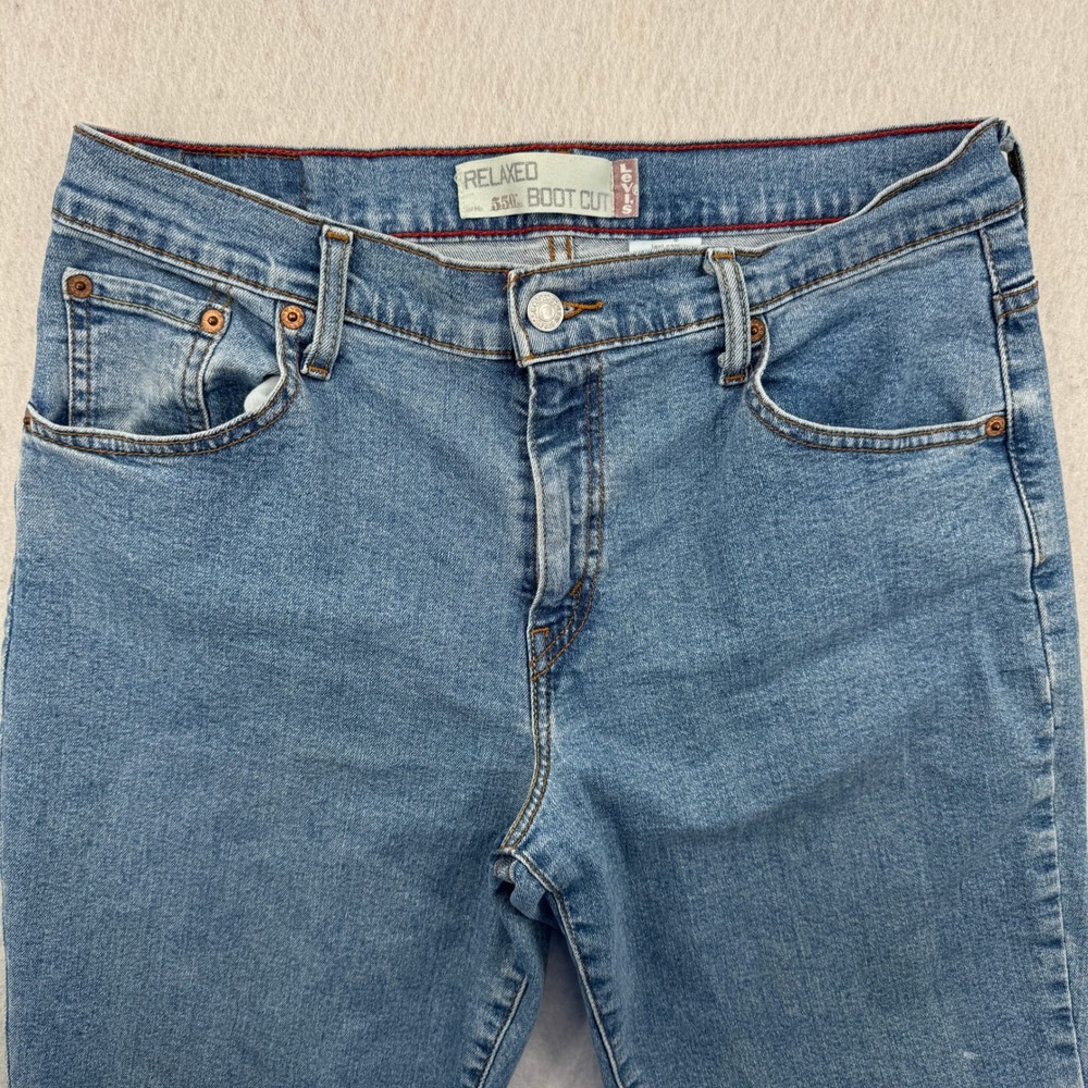 Vintage Levis 550 Relaxed Bootcut Jeans Womens 12M (32x32) Blue Denim Western